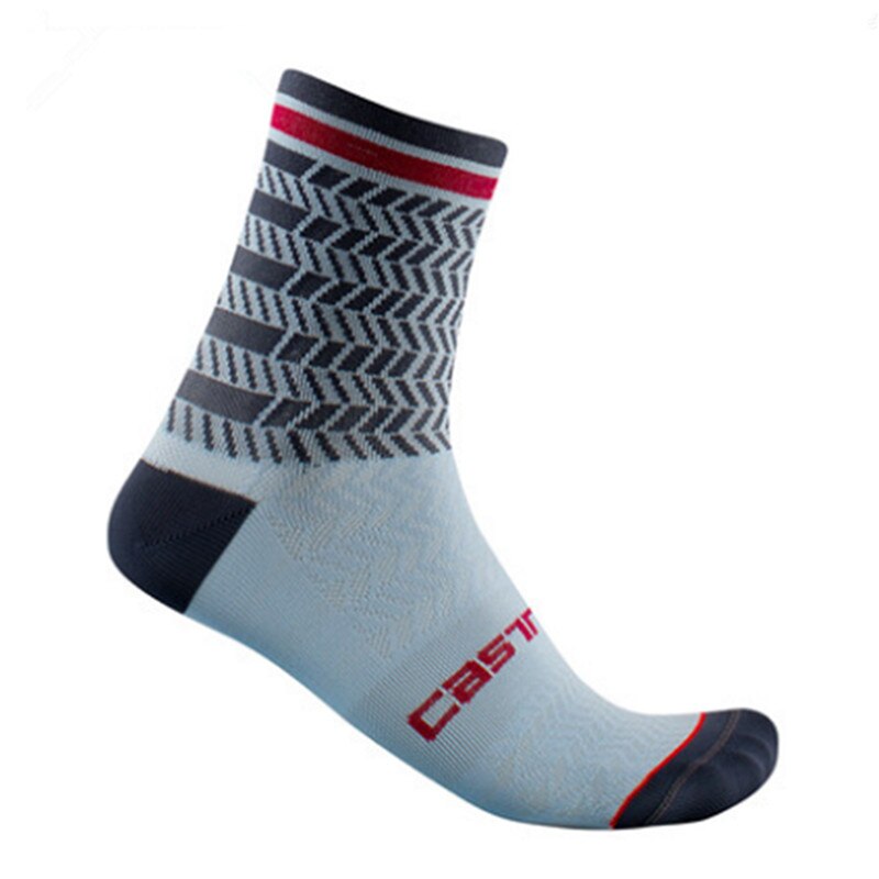 Fietsen Sokken Eenvoudige Multicolor Sport Ademend Deodorant Mannen Vrouwen Fiets Sokken Calcetines Ciclismo: Paars