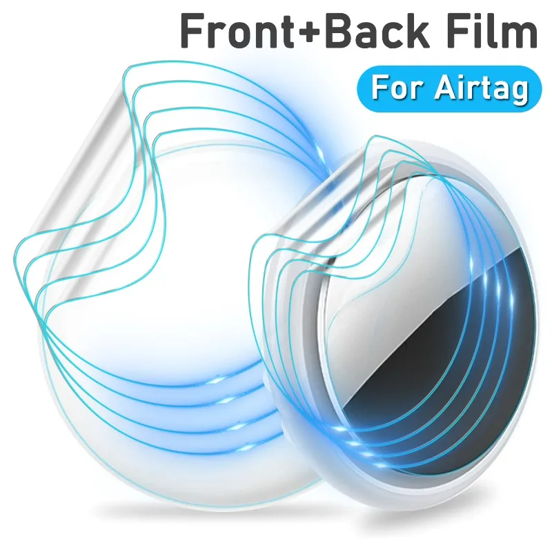 Film Hydrogel pour Apple Airtag, protecteur d'écran, Film de protection transparent en TPU souple, étui anti-rayures, amical pour les étiquettes aériennes AirTags