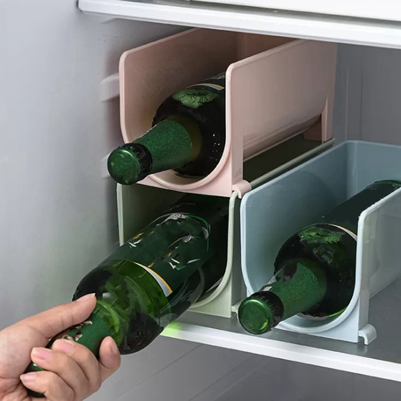 Beer Rack Stackable Holder Layers Beverage Organizer Wine Shelf Kitchen Arrangement Accessories Bottle Storage