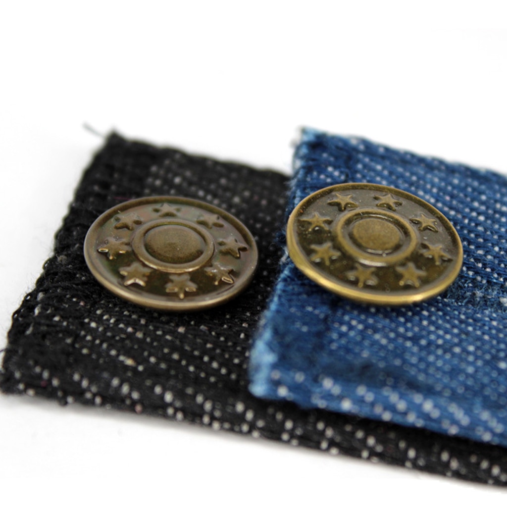 2- pakke elastisk linningforlænger bukser taljeforlænger justerbar bukseknapforlængere for komfort i taljen