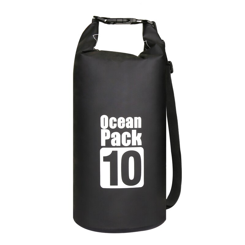 10L Waterproof Water Resistant Dry Bag Sack Storage Pack Pouch Swimming Outdoor Kayaking Canoeing River Trekking Boating: 10L Black