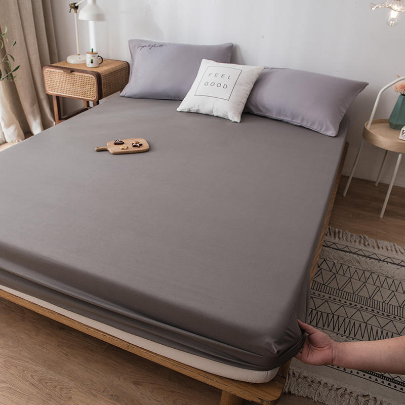 Wit Grijs Sprei Op Het Bed Dubbele Stof Matras Covers Elastische Hoeslaken Pad Protector Diepe Zak Bed Cover 180*200: Dark Gray / 180x200x28cm