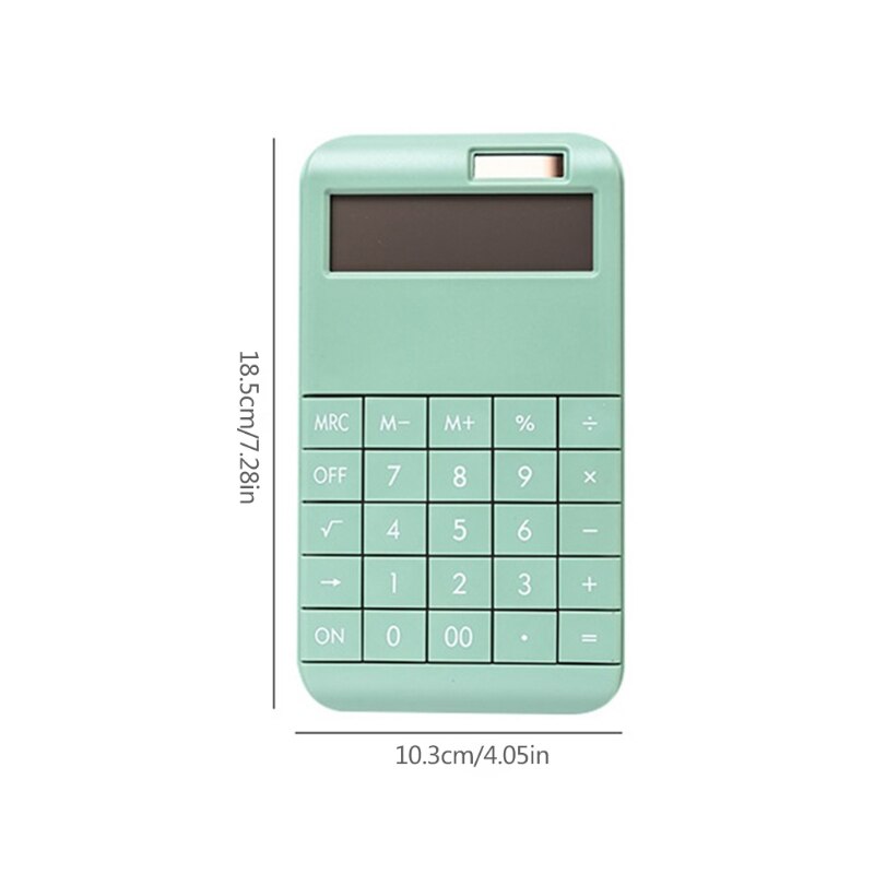 Calculadora de escritorio portátil de dígitos, herramienta de contabilidad de negocios con batería integrada de 210mAh y Solar para oficina de reuniones escolares