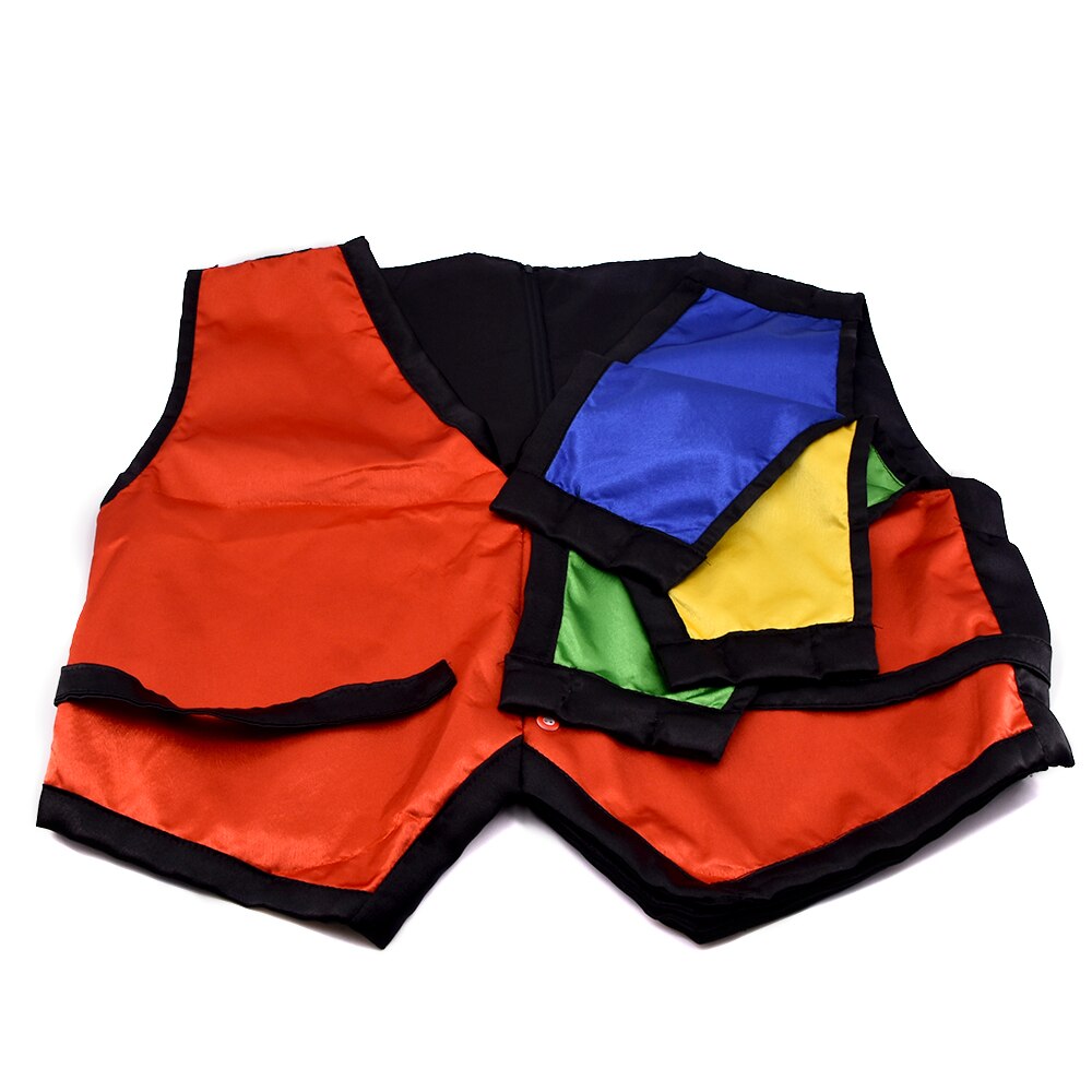 Farbwechsel Weste Weste (Mittel Größe) vier farbe Magie Tricks Zauberer Bühnen nah dran-hoch Illusionen Zubehör Mentalismus Spaß