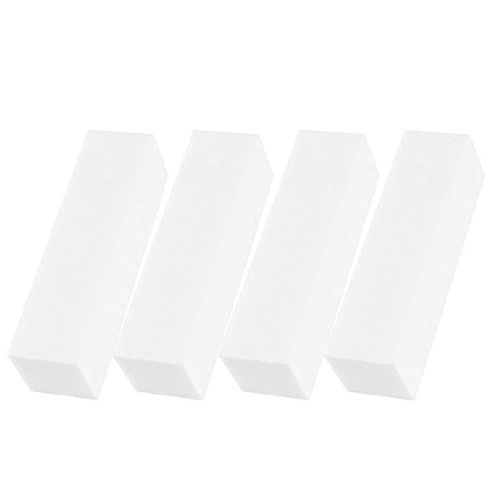 10PCS White Nail Buffer Block 4 Way Sanding Block Files Sponge Nail File Nail Polisher Manicure Tool For Salon