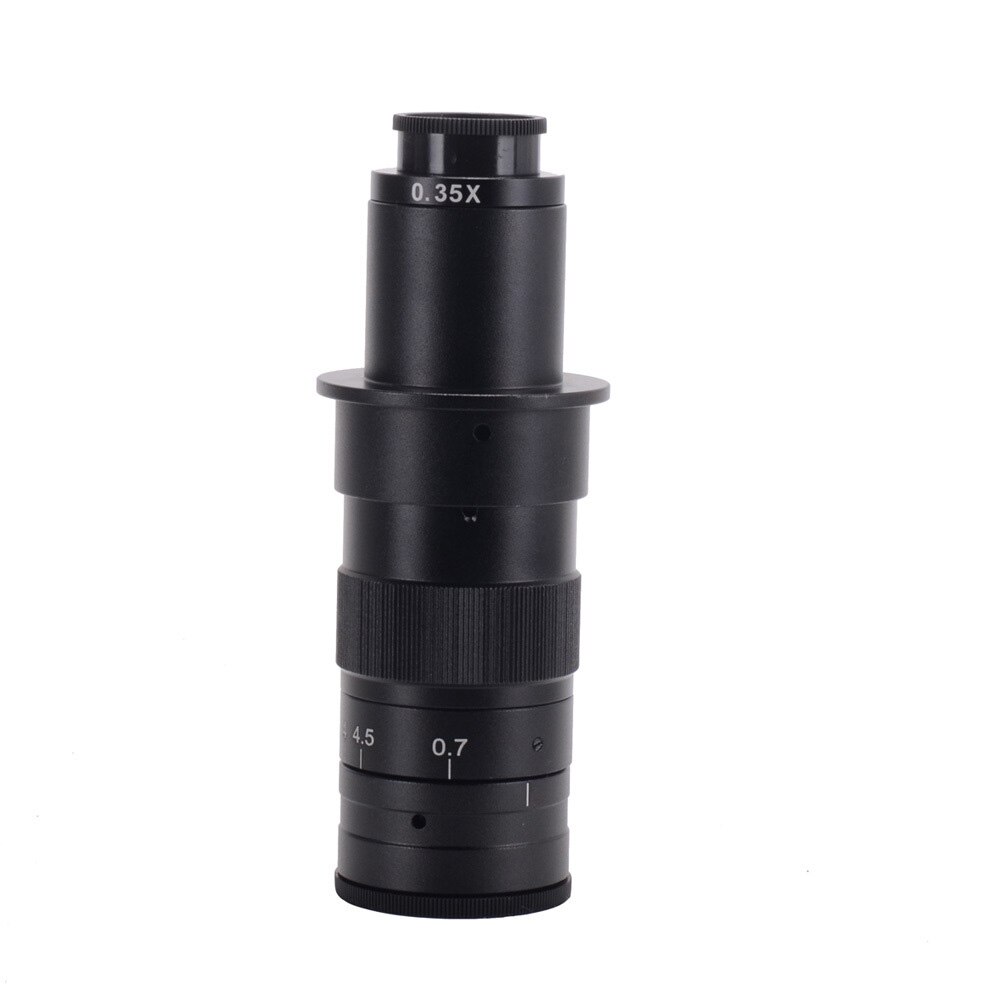 10X-120X 180X 300X Zoom C-mounting Lens 25mm Interface Diameter for CCD CMOS Industrial Video Microscope Cameras: 120X