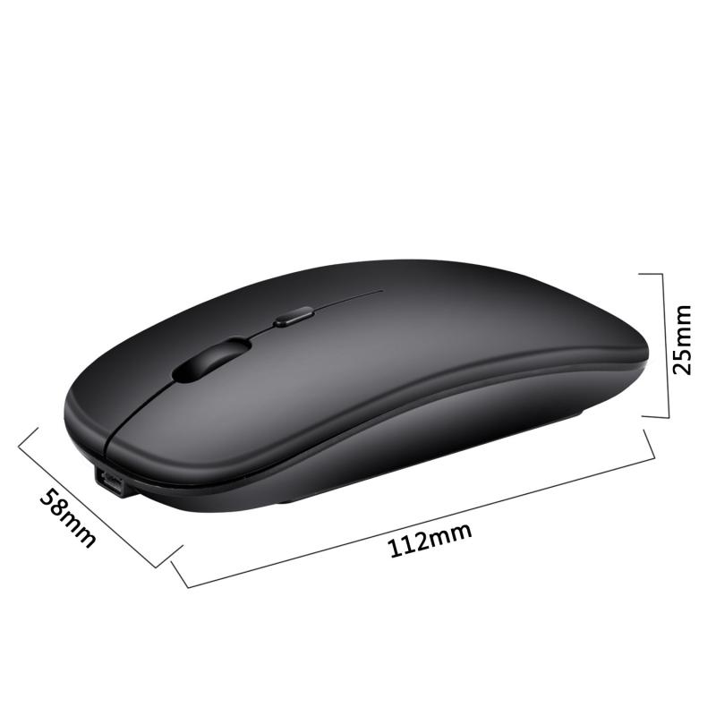 2.4G Wireless Mouse Rechargeable Charging Mouse Ultra-Thin Silent Mute Office Notebook Mice Opto-electronic For Office Laptop