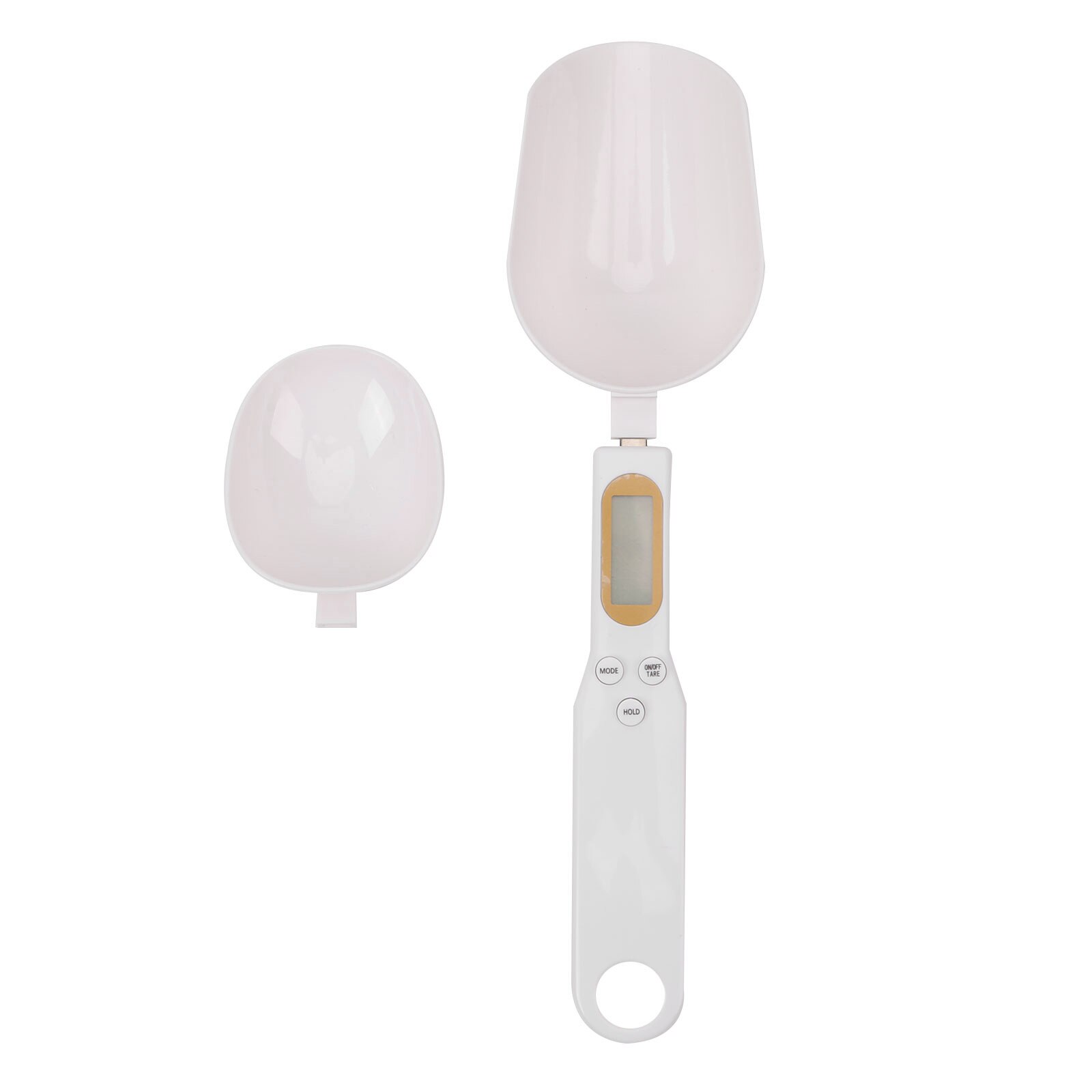 Electronic Kitchen Scale 500g 0.1g LCD Digital Measuring Food Flour Digital Spoon Scale Mini Kitchen Tools for Milk Coffee Scale: with Battery 2 Spoon