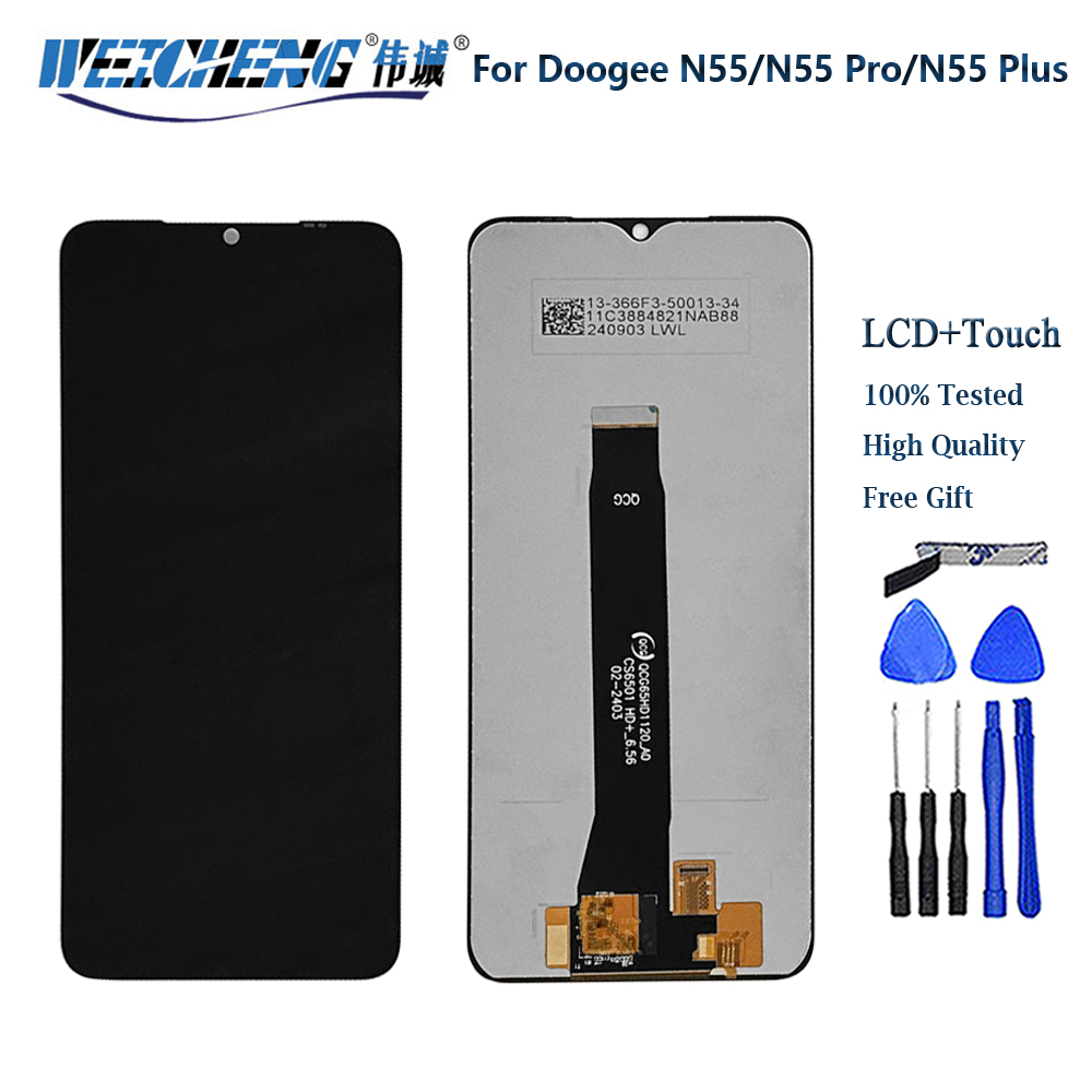 Originele Voor DOOGEE N40 N20 Pro N50 N55 N55 Plus N55 Pro LCD Display + Touch Screen Digitizer Vergadering
