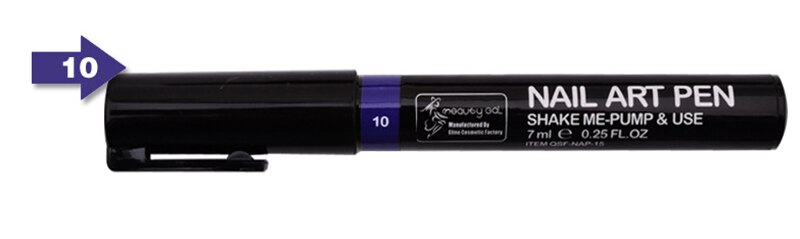 Bolígrafos pintados en 3D, herramientas de Arte de uñas, 16 colores, decoraciones, pinceles para uñas: Borgoña
