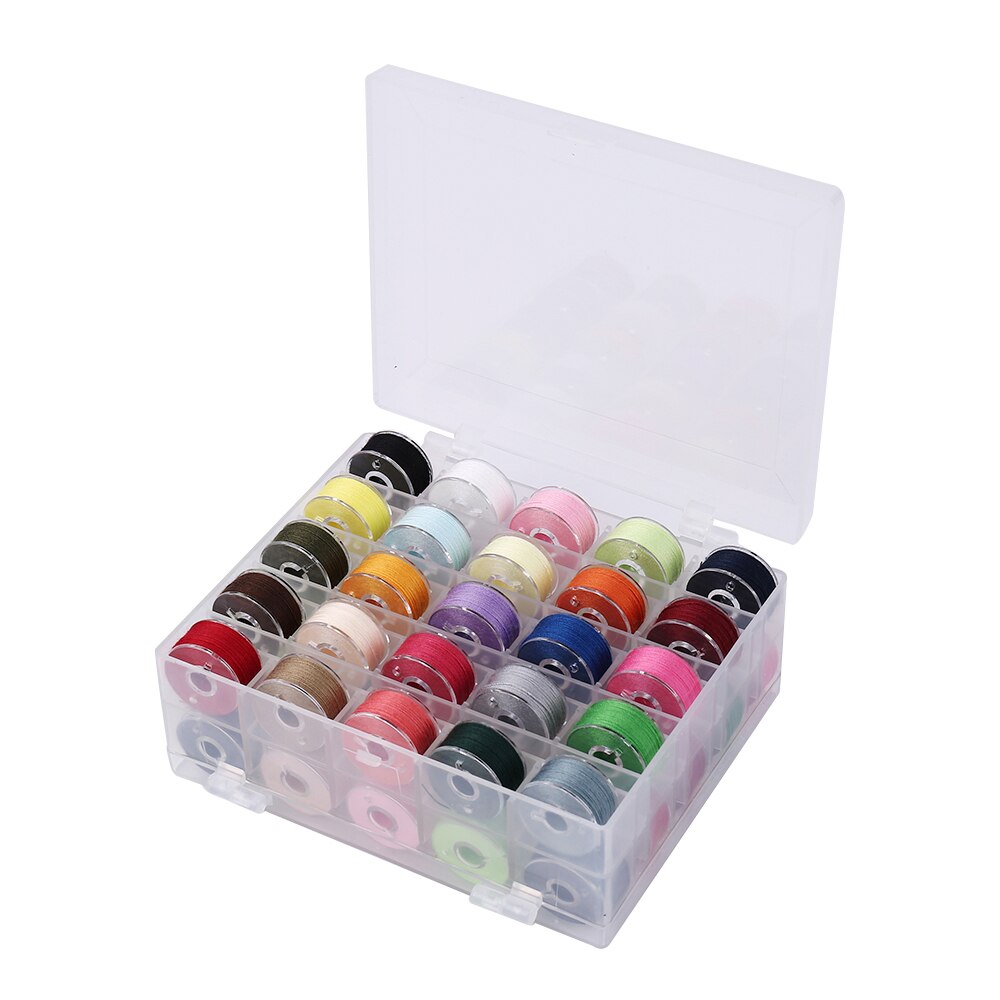 INNE 50 Bobbins Sewing Thread Machine Threads Stitch Supplies Set Embroidery Box Spool Accessories Kit Handmade Colorful DIY: Default Title