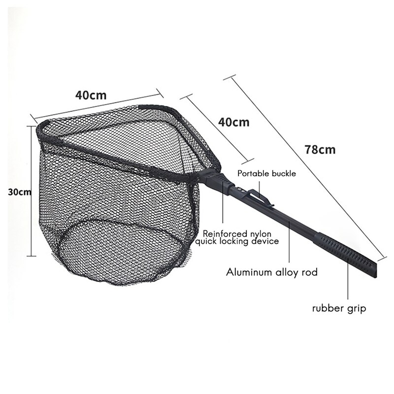 Floating Net for Salmon Catfish Etc Easy to Catch and Release Compact and Foldable for Easy Transport and Storage