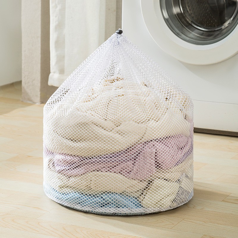Big Size Large Washing Laundry Bag Mesh Organizer Net Dirty Bra Socks Underwear Shoe Storag Wash Machine Cover Clothes: L / Bronze