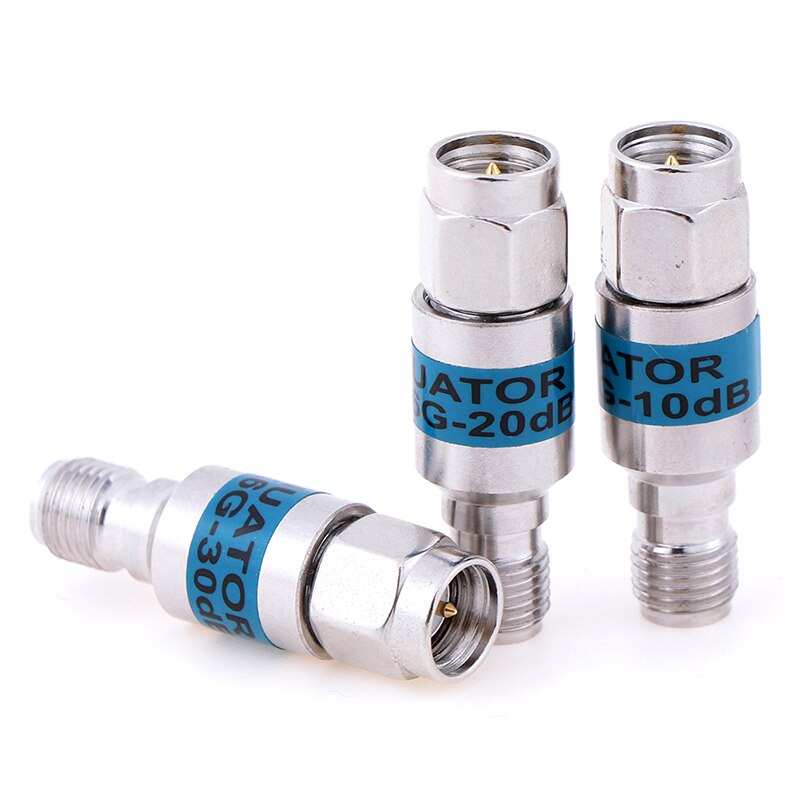 Atténuateur Coaxial fixe SMA DC-6GHz, connecteur de fréquence 6GHz fixe, 1 pièce