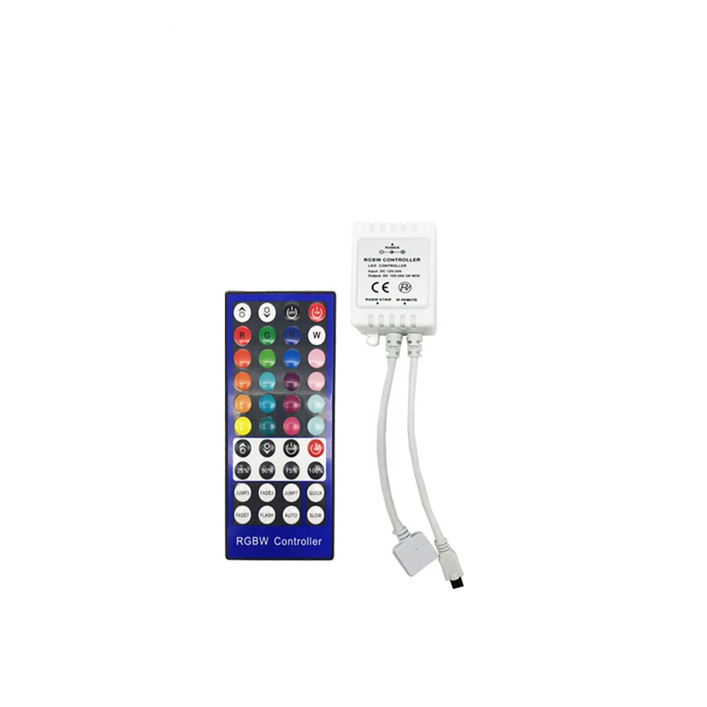 Led Controller 40 Toetsen LED IR RGBW Controler LED Verlichting Controller IR Remote Dimmer DC 12V 24V 20 kleuren