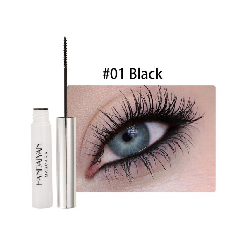 Blå grøn rød lilla sort hvid blæk mascara hurtigtørre øjenvipper krølle forlængelse makeup vandfast mascara øjenvipper: 01