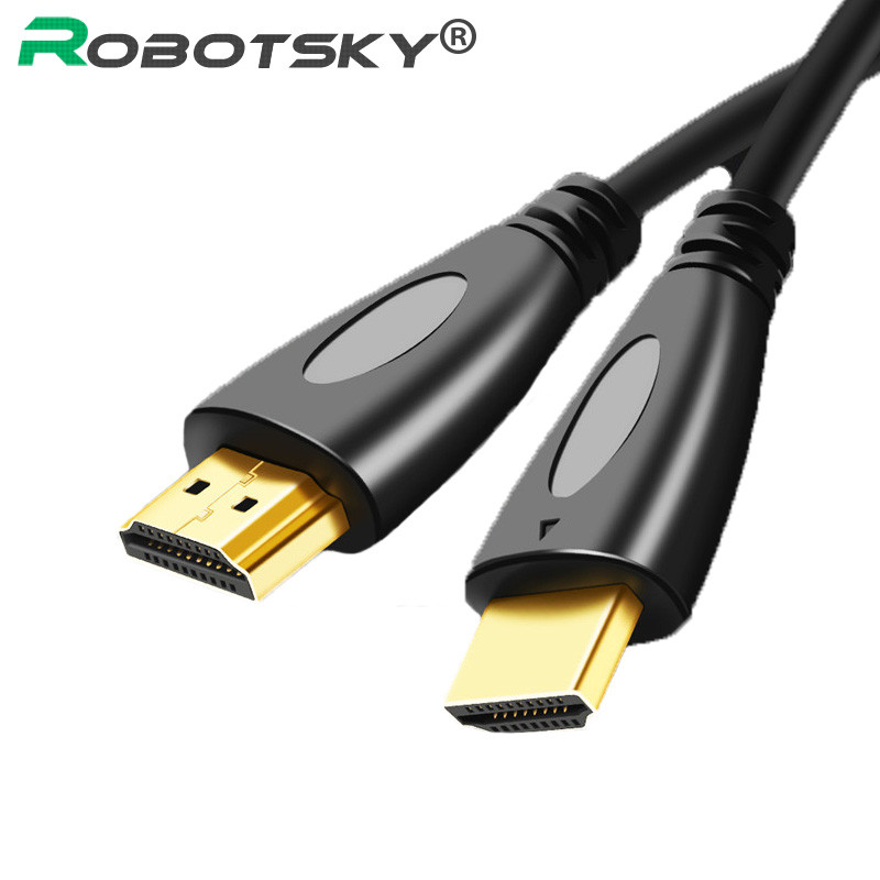 HDMI-compatible Male to Male 3D 4K Gold Plated Video Cable High Speed HDMI Adapter for HDTV Projector Monitor 1m .8m 2m 3m 5m