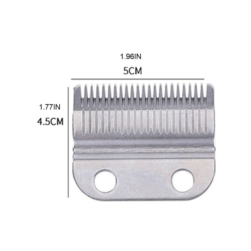 2pcs Stainless Steel Detachable Clipper Blades with 2 Hole Replacement Blade Accessories