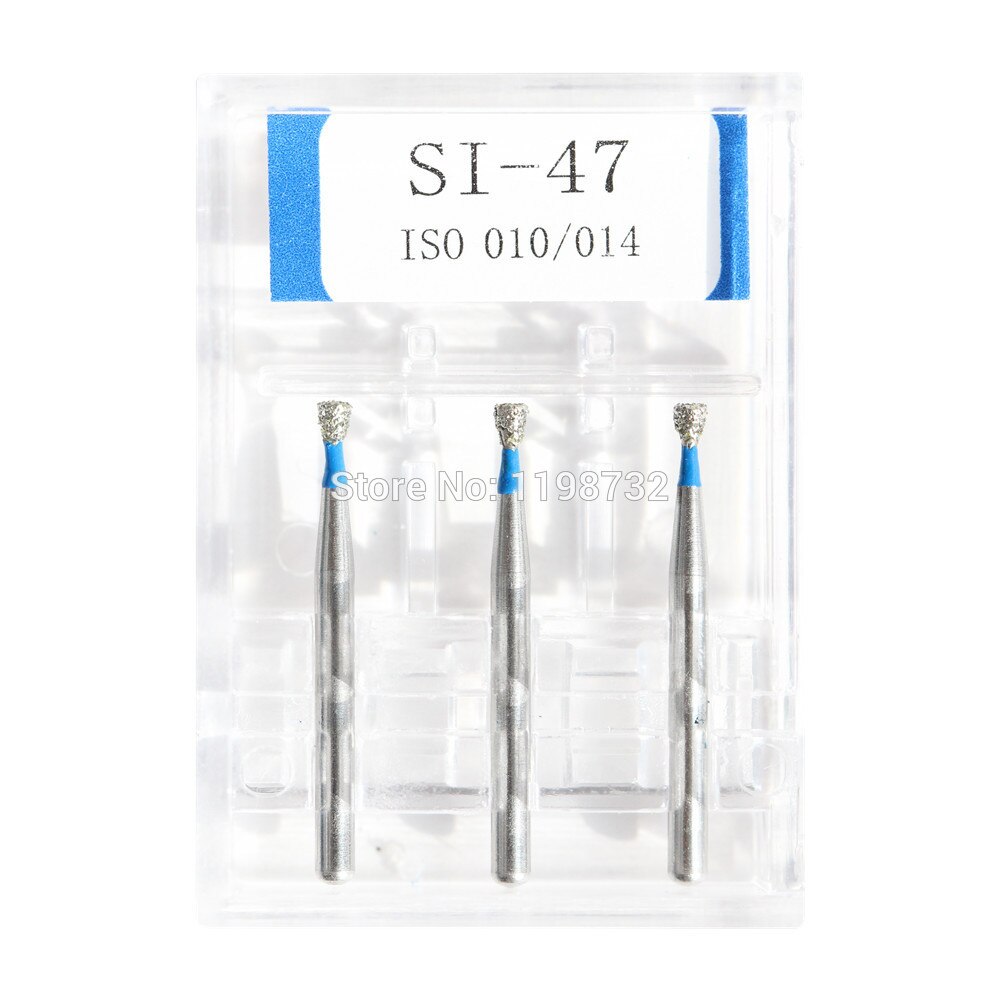 15 stücke/5 Boxen Zahn Diamant Bohrer SI-45/SI-46/SI-47/SI-47C/SI-48 Polierer Bohrer Dia -bohrer hoch Geschwindigkeit Handstück Zahnarzt Gitter
