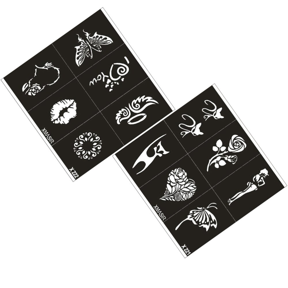 2 Sheets Stencils Simple Tatoo Cards Tatoo Templat Vicedeal 2 Sheets Stencils Simple Tatoo Cards Tatoo Templat Vicedeal