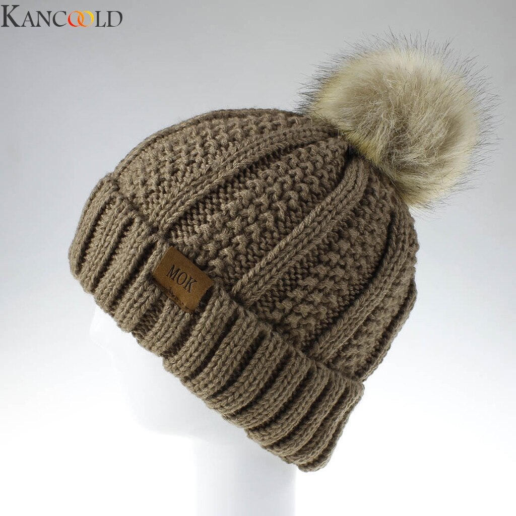 KANCOOLD Neue Frauen Mädchen warm Halten Winter Beiläufige Gestrickte Hütte Wolle Säumen Hütte Ski Hütte Männer Und Frauen lässig outwear: KH