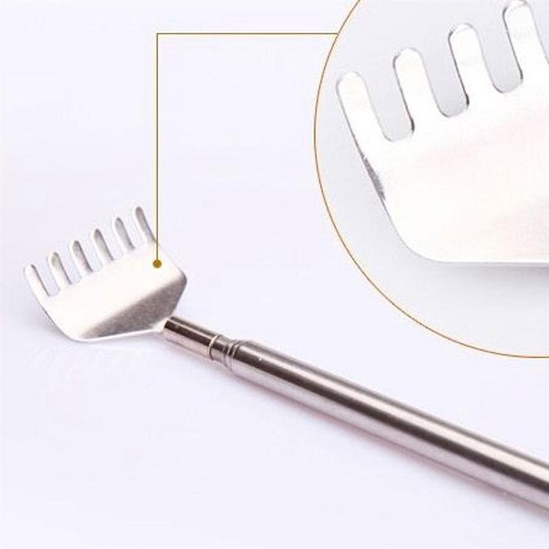 5Pcs Back Scratcher Iron Back Massage Scratching Tool Portable Stretchable Back Scratch Tool Back Massager 52x5cm