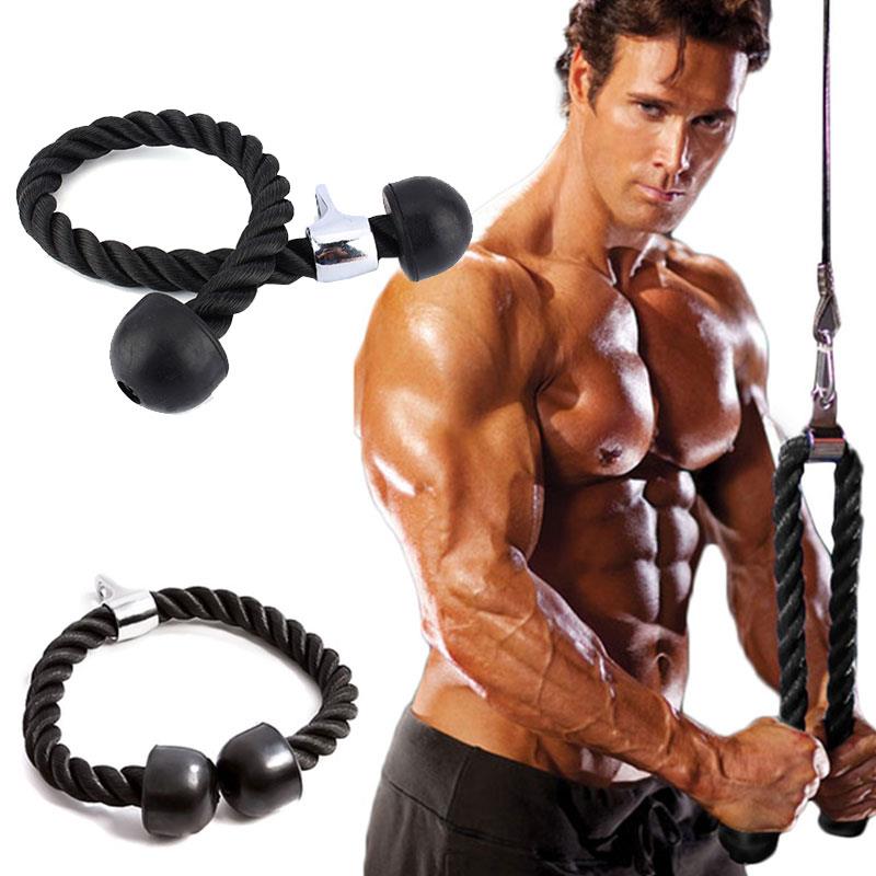 Tricep tau Fitness tau enhet hjemme treningsstudio svart nylon magemuskler redusere vekt trening tau utendørs bevegelse