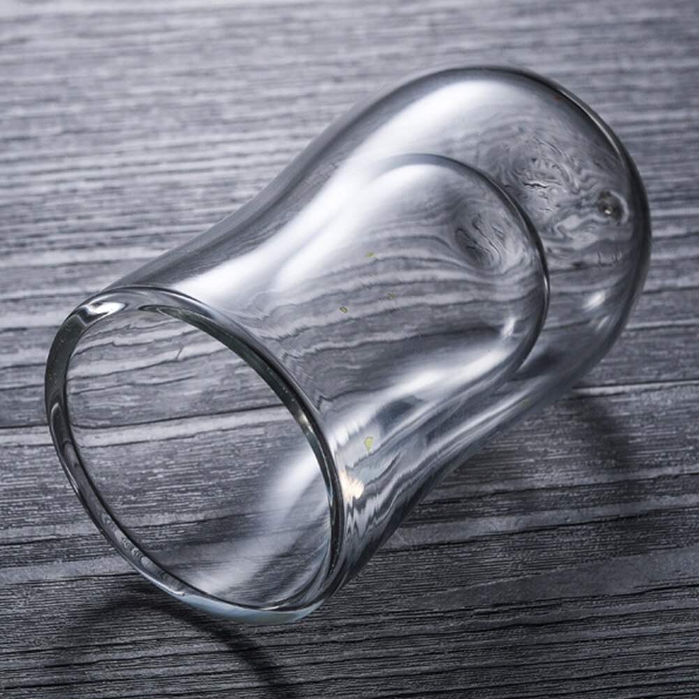 80ml Transparent Double Wall Heat Insulated Glass Cup Coffee Tea Milk Container Double Anti-Scalding Glass Milk Juice Cup