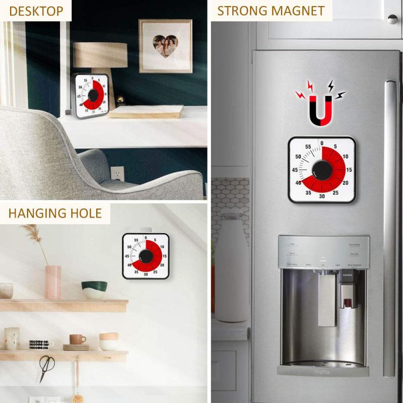 Kitchen Tools Kitchen Timers Kitchen Oven Mechanical Timers 60 Minutes Kitchen Timers Magnetic Visual Time Counter Timer