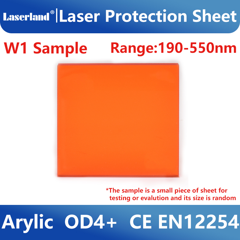 Échantillon de fenêtre Laser de industrielle, vue claire, feuille de Protection 1064nm, écran de sécurité en acrylique