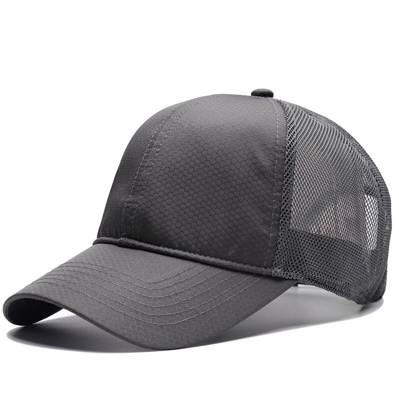 Grande Testa di Uomo Più Il Formato Donne del Berretto Da Baseball Della Maglia di Estate Del Cappello Del Sole Degli Uomini Cappelli di Snapback M 55-60 centimetri L 60-64 centimetri: grey / 60 to 64cm