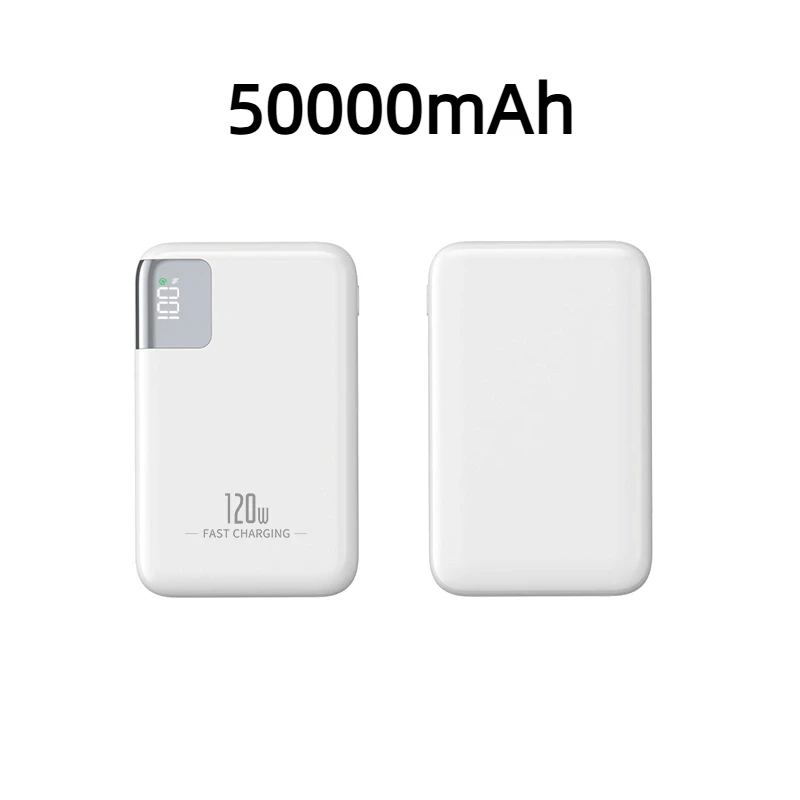 Power Bank 100000mAh 120W - Super PD 20W Pikalataus - Digitaalinen Näyttö - Kannettava: Punainen
