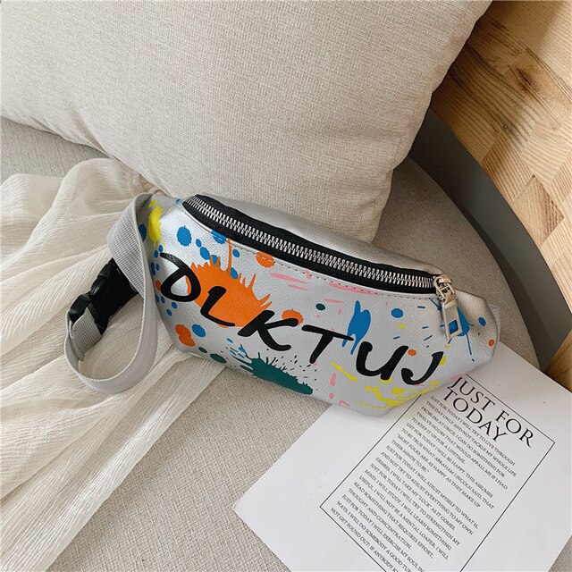 Toddler Boys Girls Fanny Pack Trendy Print Crossbody Bum Bag Waist Pack for Daily Trip Children: B