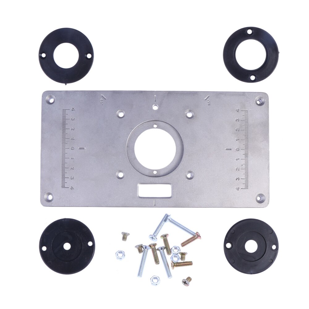 Multi-functional Router Table Insert Plate Set for Woodworking Bench MAKITA 700C - 235mm x 120mm x 8mm: Default Title