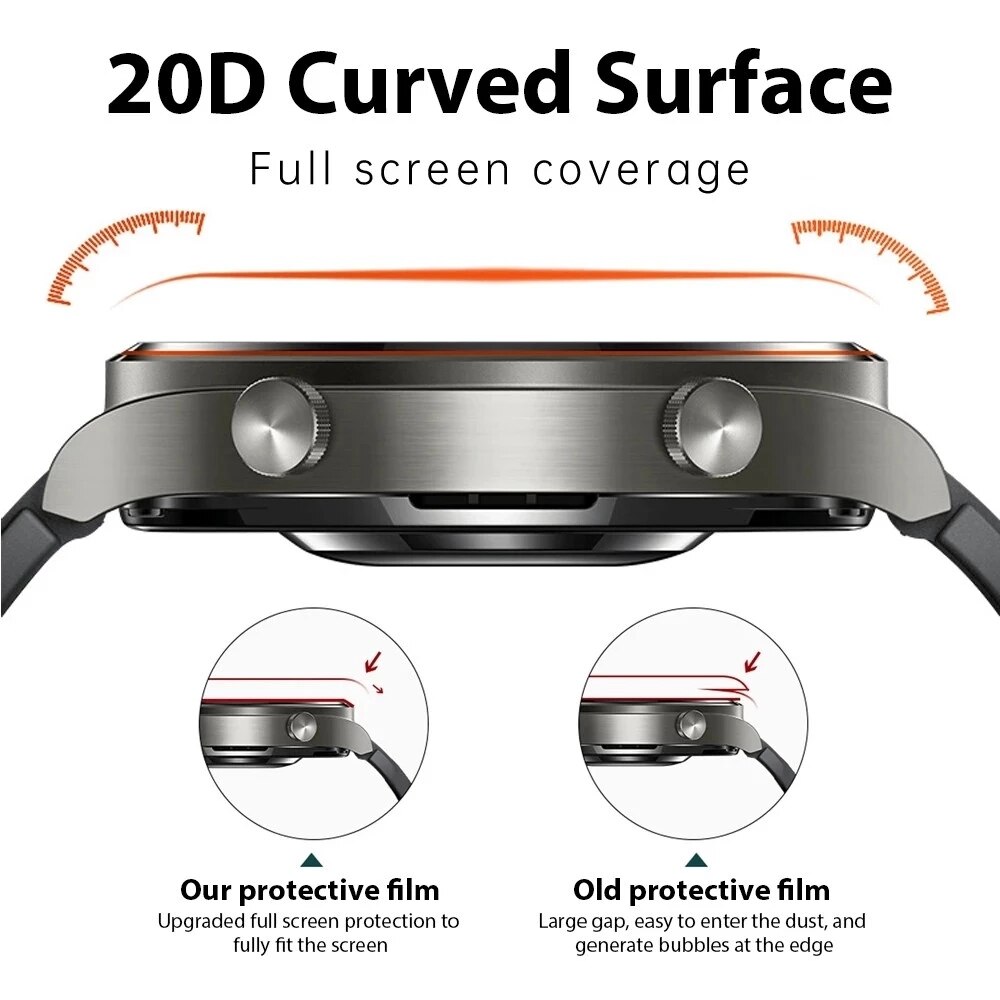 Film protecteur incurvé 3D pour Garmin venus 2 2S  – Grandado
