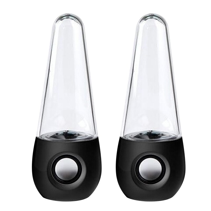 Draagbare Draadloze Dancing Water Speaker LED Light Fontein Speaker Home Party JR Deals: Zwart
