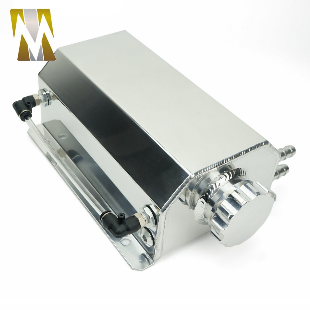 Autoleader 2L Aluminium Cap Water Header Tank Coolant Radiator Overflow Trunk Can Reservoir Kit Recovery Coolant water tank