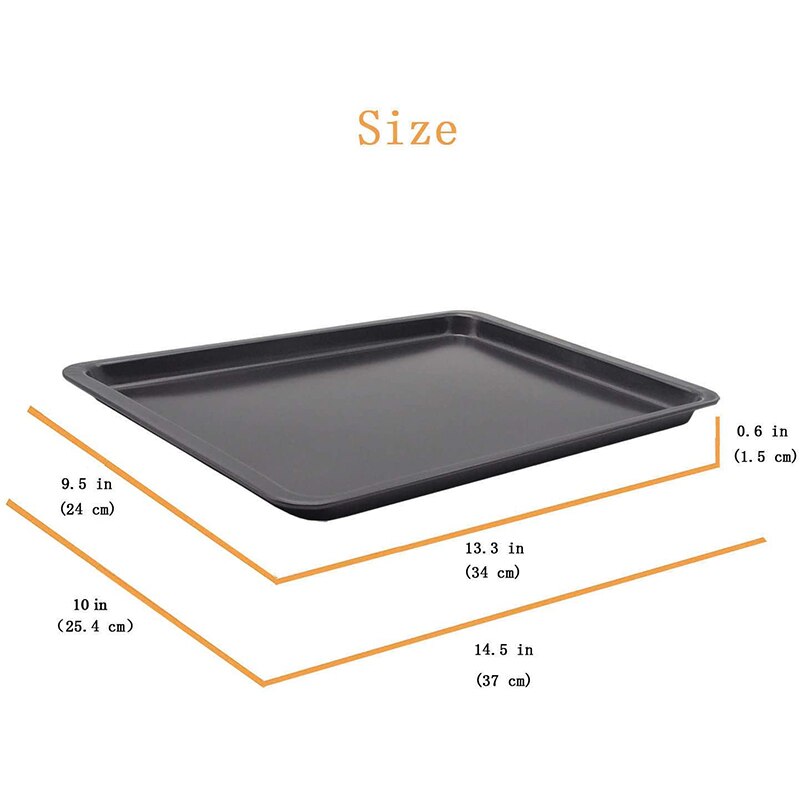 Non-Stick Baking Pan Rectangle Baking Sheet Large Carbon Steel Oven Tray for Biscuit Pie Pizza Roast Chicken Bakeware Tools