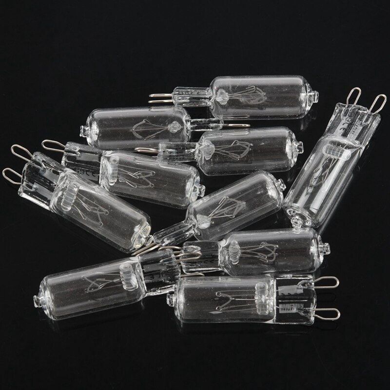 10 X bombilla halógena G9 230V 40W blanco cálido para la casa