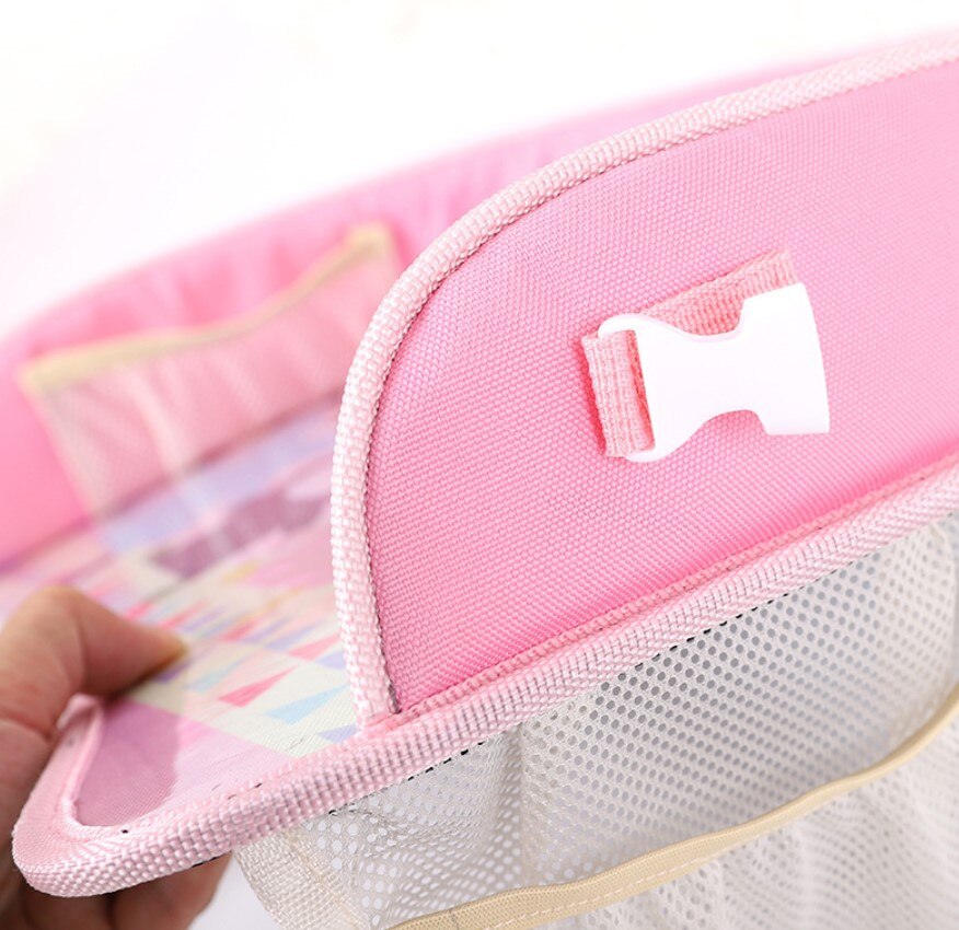 Placa de asiento de coche multifuncional para bebé, mesa de pintura para comer, impermeable, carrito para niños, accesorios de mesa de dibujos animados