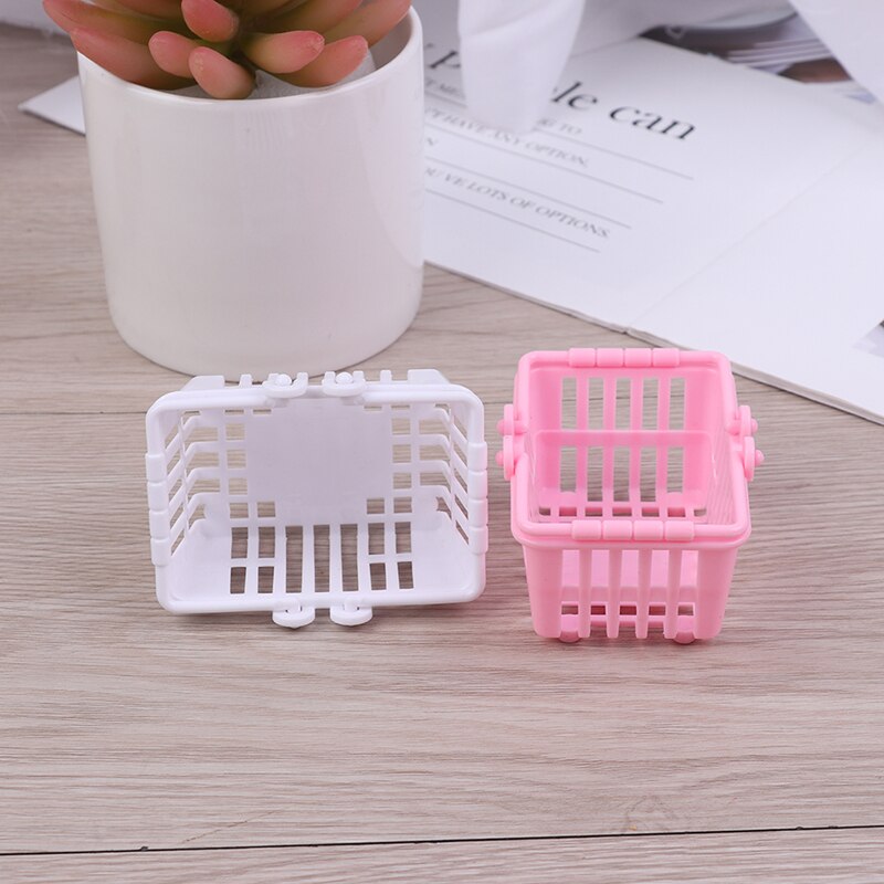 Winkelmandje Pretend Play Toy Kids Mini Supermarkt Shopping Hand Mand Voor Keuken Fruit Groente Voedsel Kruidenier Opslag Speelgoed