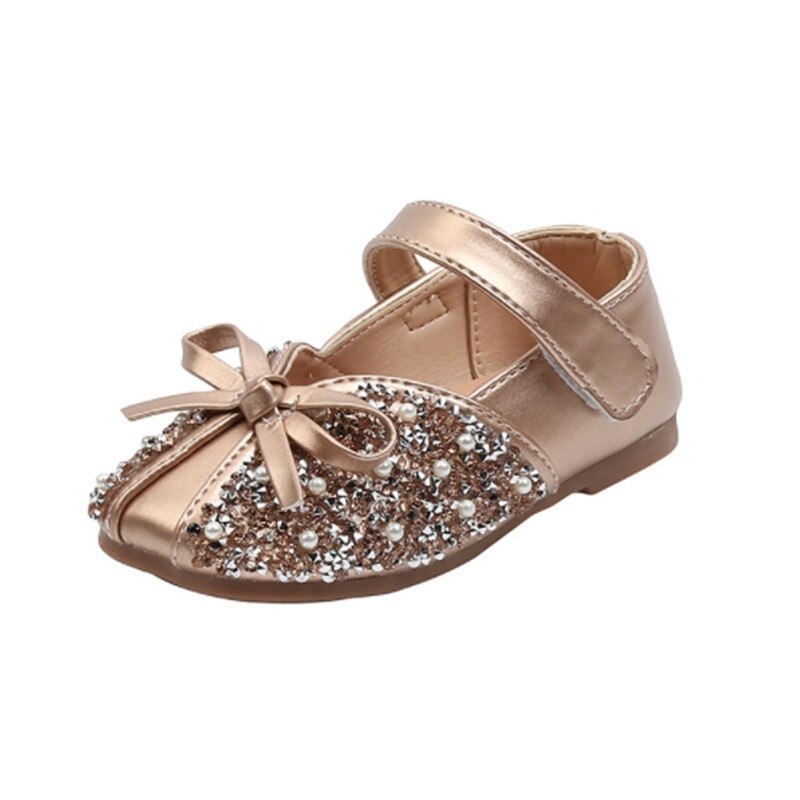 Jy Kinderen Meisjes Bling Schoenen Meisje Pu Prinses Strik Schoenen 21-25 Y-629 TX05