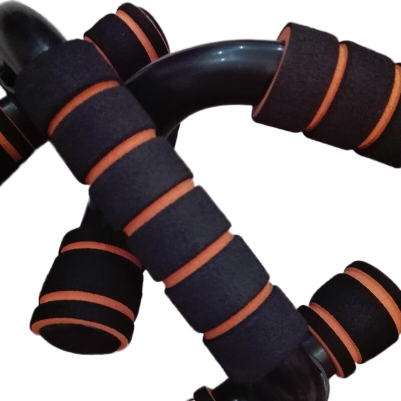 2 uds Barra de realce ABS Fitness en forma de H barra de realce barras de soporte herramienta Fitness pecho entrenamiento ejercicio esponja ejercitador con sujeción para las manos