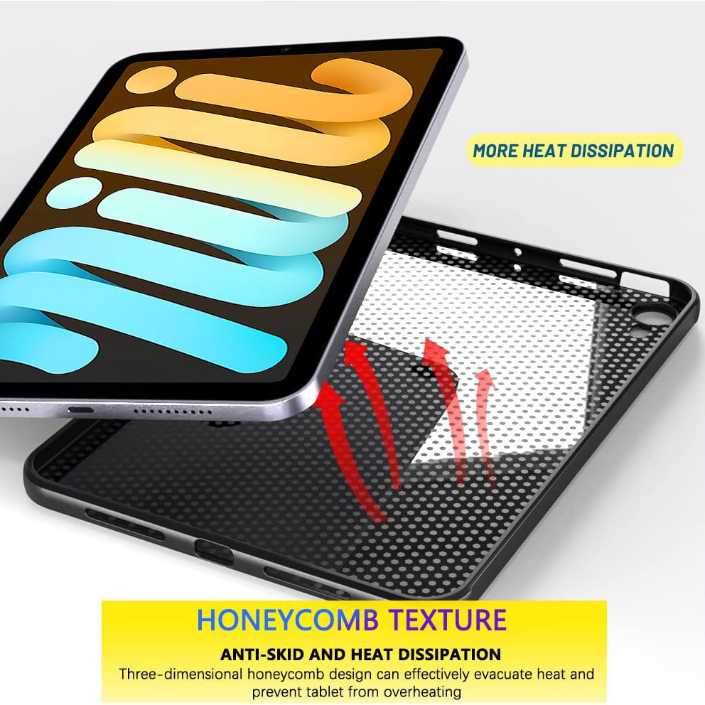 Tablet Case For Apple iPad mini 7 8.3" A2995 A2996 Funda Black Flexible TPU Silicone Shockproof Protective Shell Anti