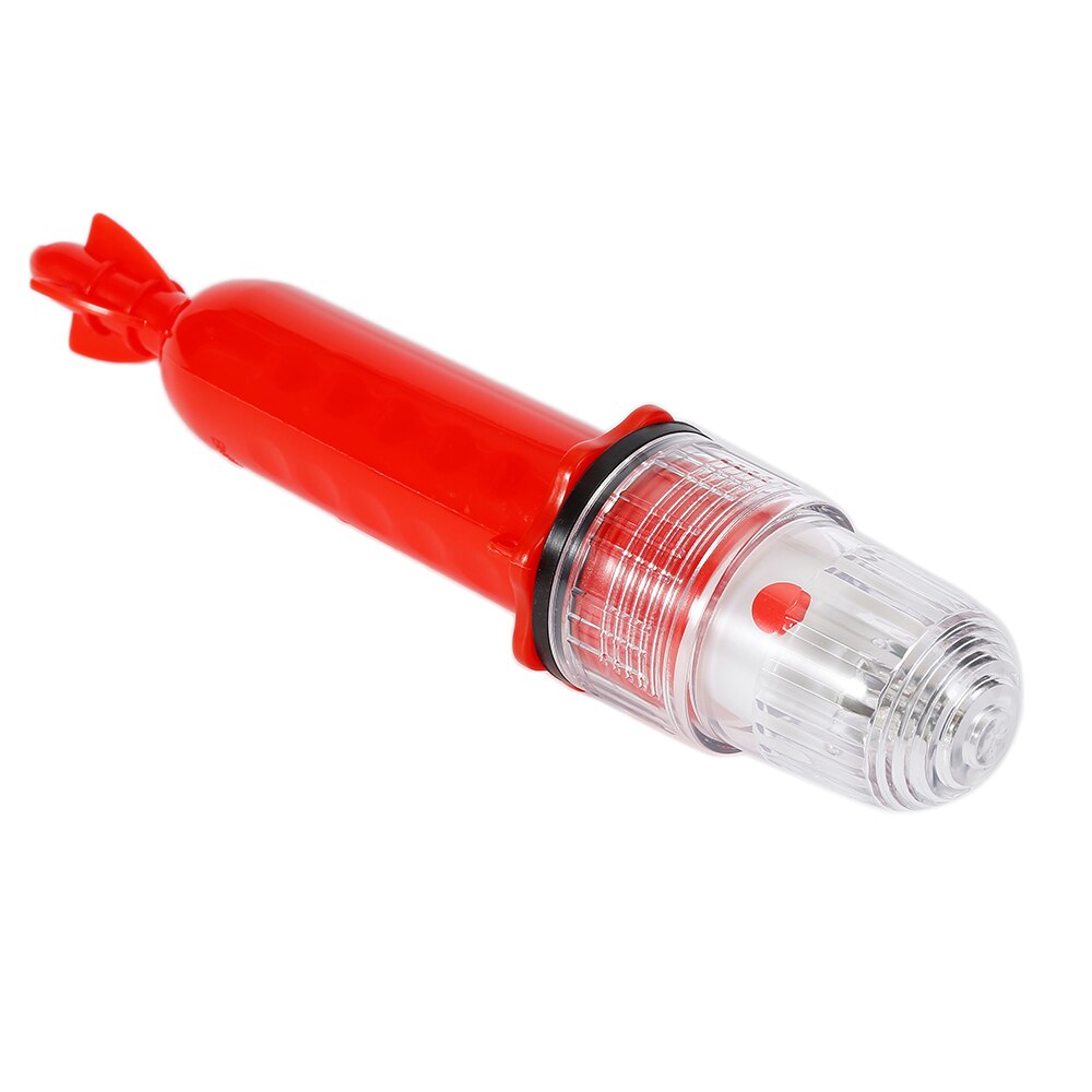 L# visdobber led licht rood wit oceaan zee nacht vissen attractie lokken licht hengel verticale boei dobber tackle
