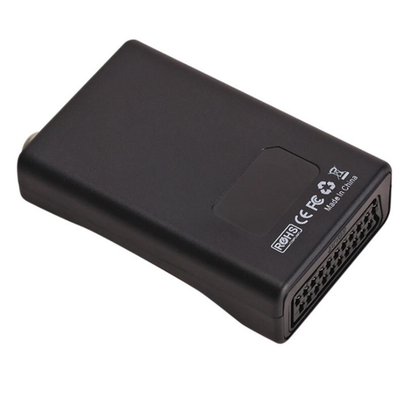 AM05-SCART to RF Video Converter Adapter Supports RF67.25Mhz 61.25Mhz SCART Box to Old TV
