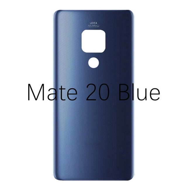 Achter Deur Behuizing Case Voor Huawei Mate 20 Mate 20 Pro 20 Lite Batterij Cover Terug Glas Panel Batterij Cover mate20 Vervangen: Mate 20 Blue