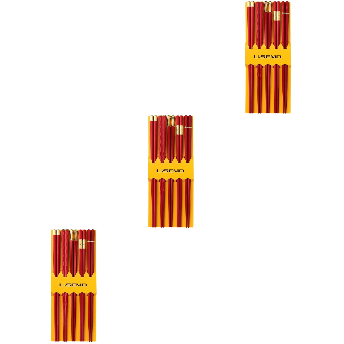 Pairs Red Japanese Style Chopsticks Festive Red Chopsticks Plastic Chopsticks