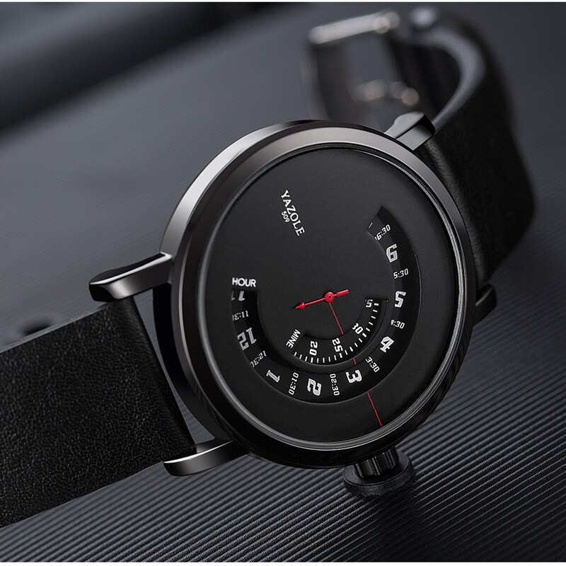 YAZOLE Mode Polshorloge Voor Mannen Waterdichte Hollow Quartz Horloge Mannen Casual Sport Horloge Montre Homme Relogio Masculino