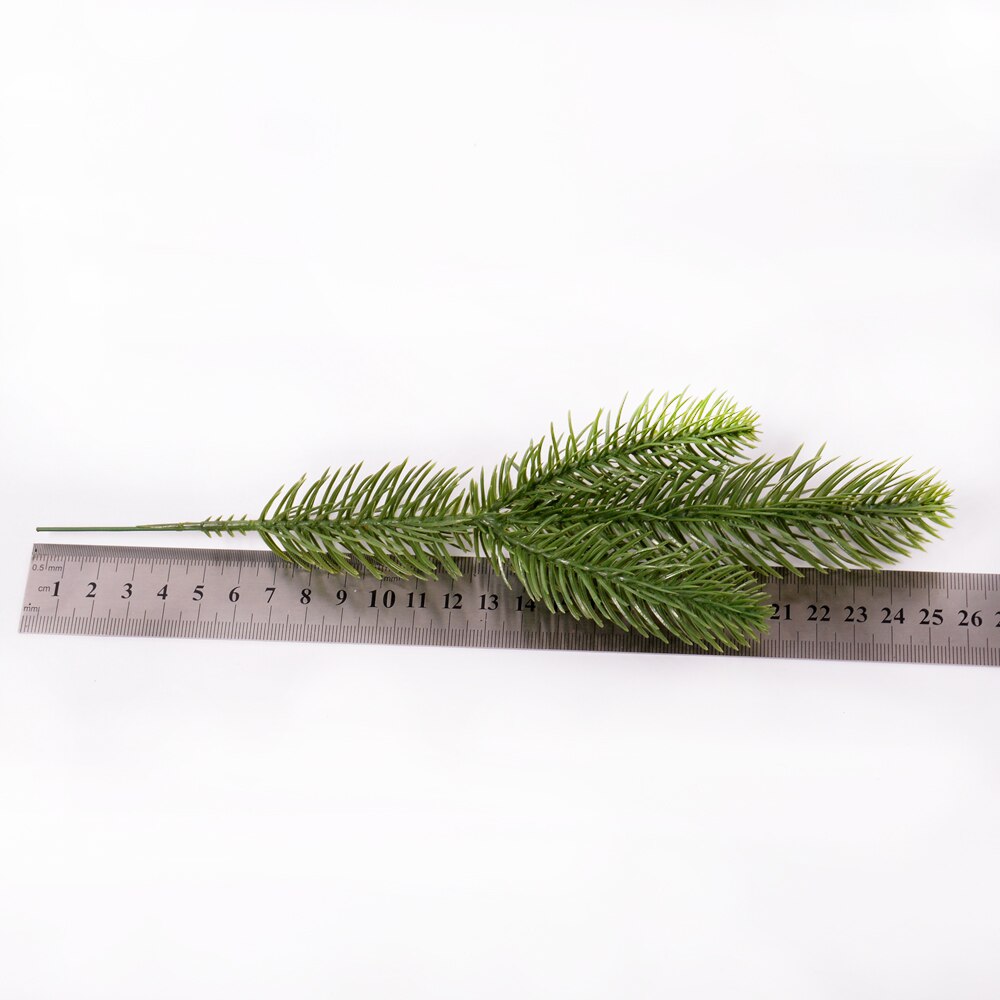 5/10 stücke Weihnachten Künstliche Grün Kiefer Zweige Künstliche Blume Pflanze Hochzeit Weihnachten DIY Hause Weihnachten Baum Dekoration